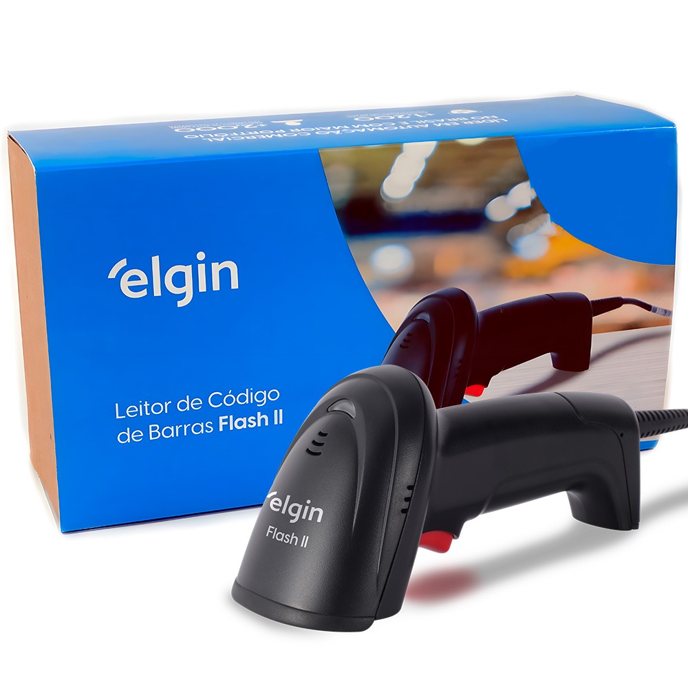 LEITOR CODIGO BARRAS ELGIN FLASH II USB